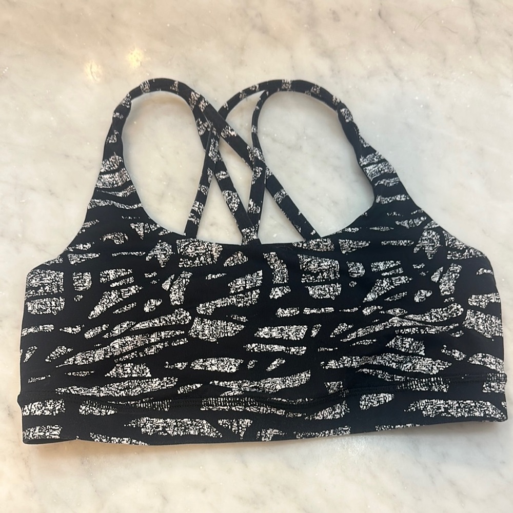lululemon athletica Black and White Sports Bra